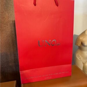 UNO de 50 Bold Red Shopping Bag